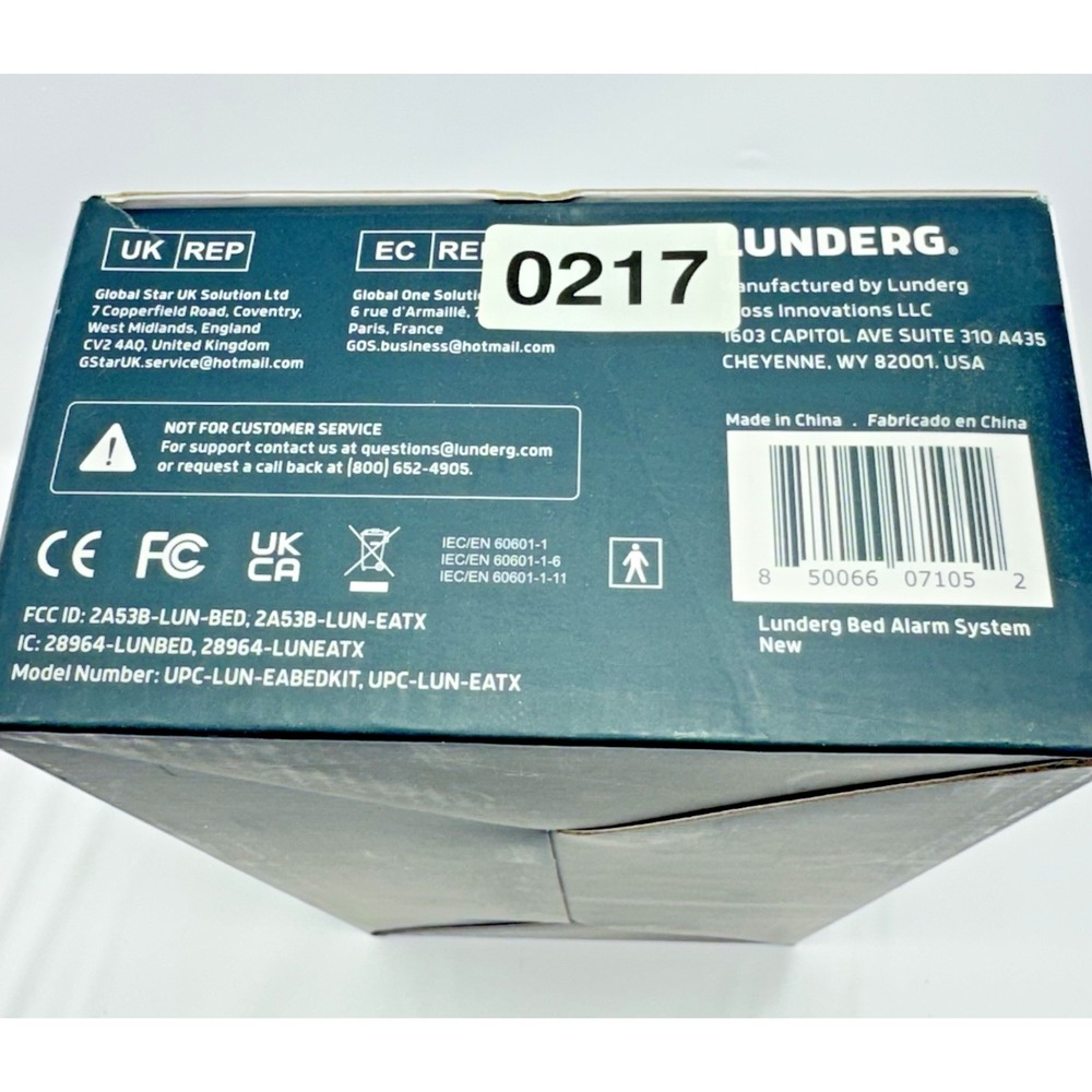 Lunderg Bed Alarm System Wireless Sensor Pad Monitor Fall Prevention NEW Open - Picture 8 of 10